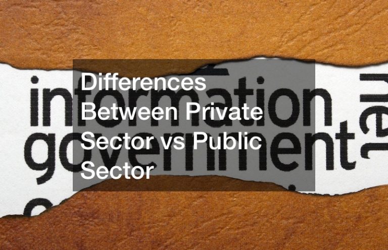 Differences Between Private Sector vs Public Sector